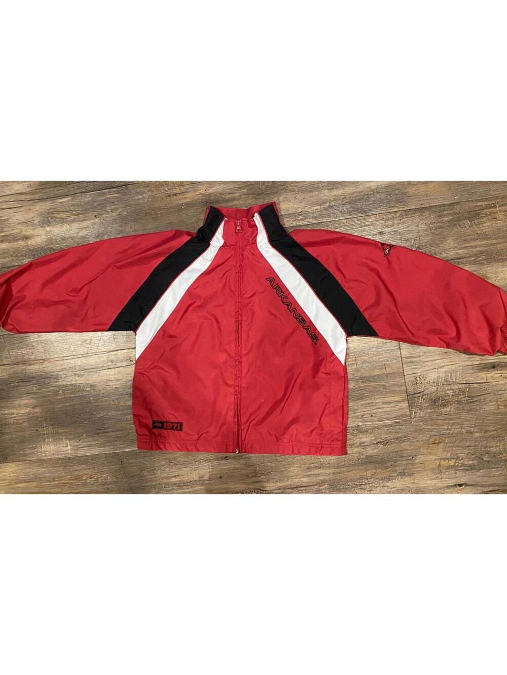 Arkansas Razoerback Kids Jacket red and black sz Sm 8/10